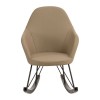 Kolding Light Grey Faux Leather and Metal Chair 5501204
