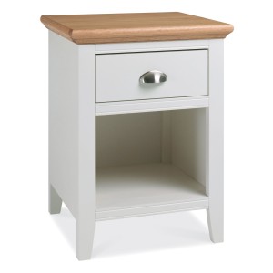 Hampstead Two Tone Painted Furniture 1 Drawer Bedside Cabinet