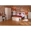 Divine London Ivory Painted Furniture 3 Drawer Bedside Cabinet