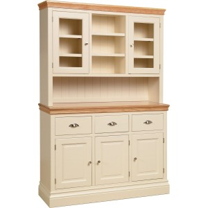 Lundy Painted Oak Furniture 4'6″ Glazed Dresser Top Only