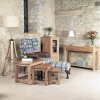 Mobel Oak Furniture Nest of 3 Coffee Tables COR08A