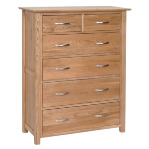 New Oak Furniture 2 Over 4 Chest of Drawers