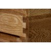 Devonshire Rustic Oak Furniture 1 Drawer Bedside Nightstand RB25