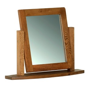 Devonshire Rustic Oak Furniture Dressing Table Mirror RM05