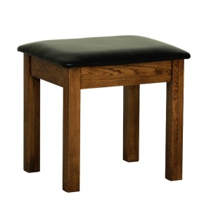 Devonshire Rustic Oak Furniture Dressing Table Stool RS10