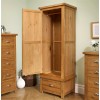 Birlea Woburn Oak Furniture 1 Door 1 Drawer Wardrobe WOB1D1DROAK