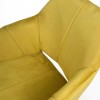 Shankar Nero Brushed Velvet Lime Gold Dining Chair Pair