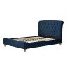 Birlea Furniture Brompton Midnight Blue Fabric Upholstered 5ft King Size Bed