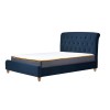 Birlea Furniture Brompton Midnight Blue Fabric Upholstered 5ft King Size Bed