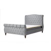 Birlea Furniture Colorado Grey Velvet Upholstered 6ft Super King Size Bed