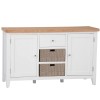 Piccadilly White Painted Furniture 2 Door Large Sideboard