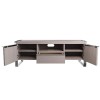 Mayfair Silver Grey Oak Large TV Unit with Drawer