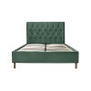 Birlea Furniture Loxley Green Fabric Upholstered 4ft Small Double Ottoman Bed