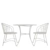 Regency Design Siracusa Vanilla 2 Seater Iron Round Bistro Set