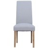 Divine Furniture Dortmund Oak Westbury Light Grey Rollback Dining Chair